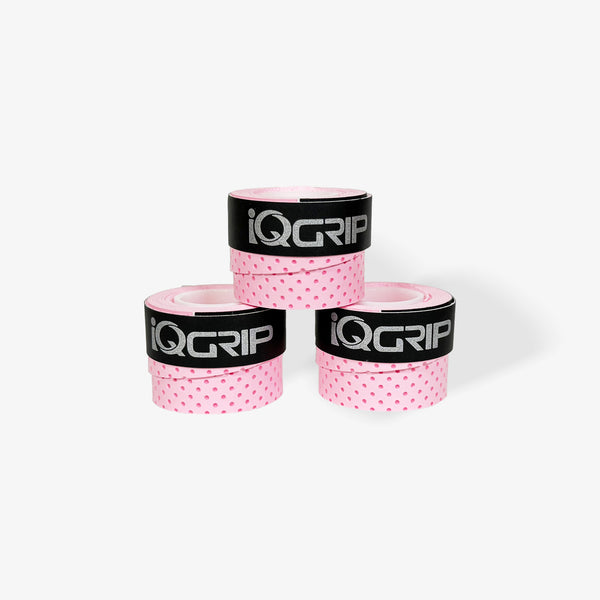 iQGrip Pickleball Overgrip Pink 3 Pack